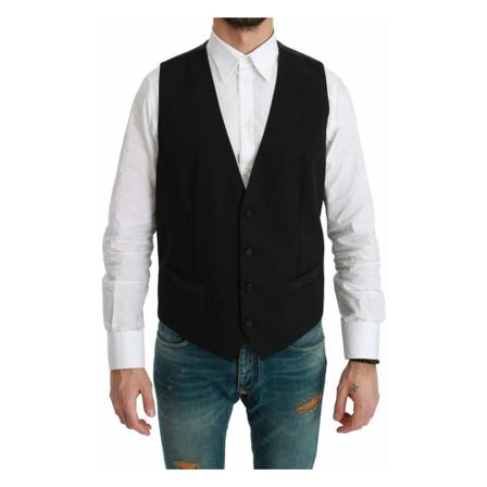 Dolce & Gabbana Suit Vests Sort, Herre