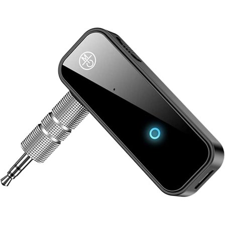 Bluetooth 5.0-adapter, portabel AUX Bluetooth-sändare/mottagare för bil, hem, PC, ljud, musik, hörlurar, högtalare