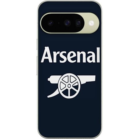 Kompatibelt Mobildeksel til Google Pixel 10 Arsenal FC logo - mørkeblå og hvit design med klassisk kanon, perfekt for sportsfans