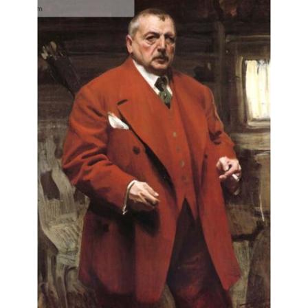Self-portrait In Red, 1915 Anders Zorn Brun