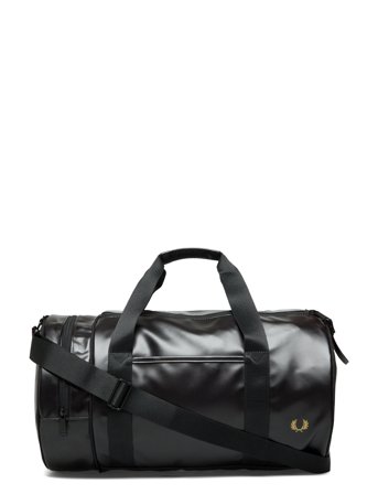 Fred Perry Tonal Classic Barrel Bag - Black - ONE SIZE