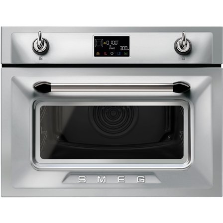Smeg SO4902M1X Kombinasjonsmikrobølgeovn 40 liter, rustfritt stål