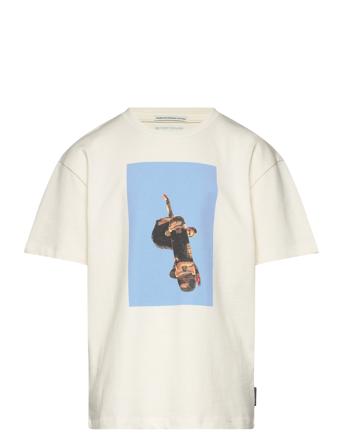 Tom Tailor Over Artwork T-Shirt Vit