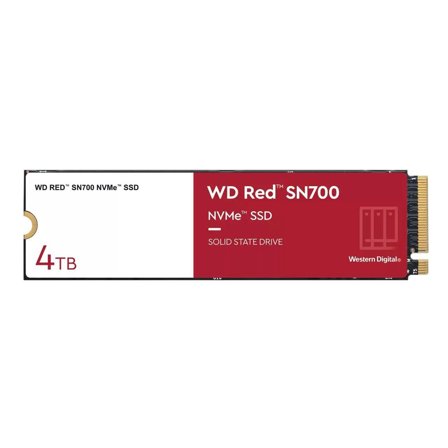 WD WD Red SSD SN700 NVMe 4TB M.2 2280 PCIe Gen3 8Gb/s internal drive for NAS devices