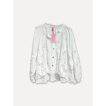 Wow Blouse White - Reunion Home