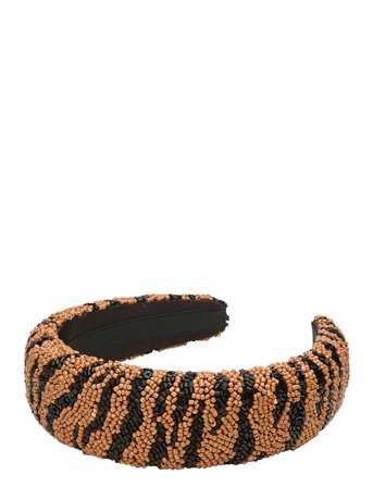 Tigarea Wide Beaded Hairbrace Patterned Becksöndergaard