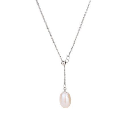 S925 sterling silver 18K guldpläterad chopin infällbart pärlhalsband enkelt lätt lyxigt high-end känsla Y-kedja