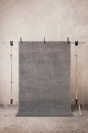 Jotex - Luggteppe Jute/Jute/Polypropylen/Polypropylen Mørk grå SOFTIE - Kjøp Lugg- & ryetepper hos Jotex