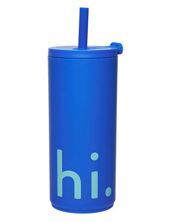 Design Letters | Travel Cup With Straw With Soft Coating | 50 CL