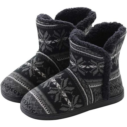 Hjemmesko for menn og kvinner, hyttesko, høye og foret