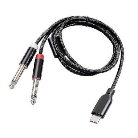 Usb C till Dubbel 6,35mm Ljud Stereo Kabel Typ C till Dubbel 6,35mm, 3 meter