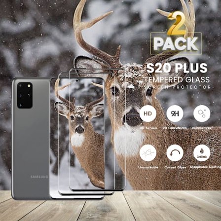 2 Pack - Samsung S20 PLUS - 9H Härdat Glass - 3D Super Kvalitet