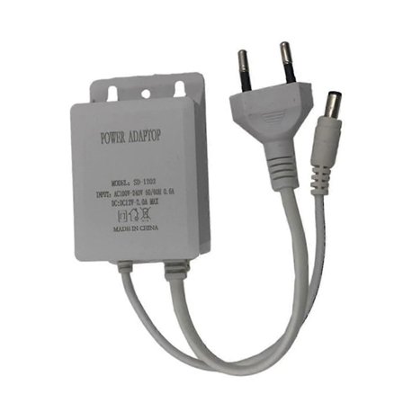 12V 2A Vandtæt Strømforsyning Kamera Regnfast Strømforsyning Lysstribe Forsyning med EU Stik A