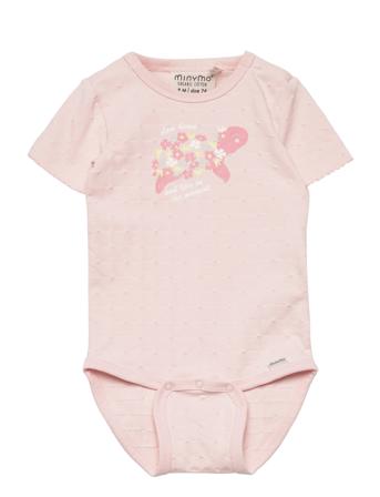 Body Ss Jacquard Pink Minymo