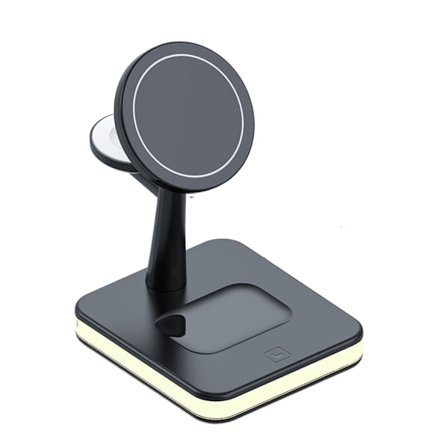 15W magneettinen langaton laturi 3 in 1 2 in 1 puhelimelle ja kellolle, kevyt