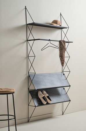 Jotex - Entréoppbevaring Stål Svart matt svart ENEBY - Kjøp Entrémøbler hos Jotex