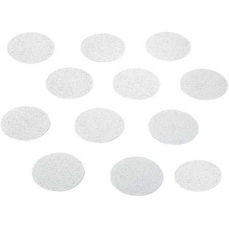 Bruse klistermærker 12 stk skridsikker badekar skridsikker klistermærker runde 10cm gennemsigtige & selvklæbende