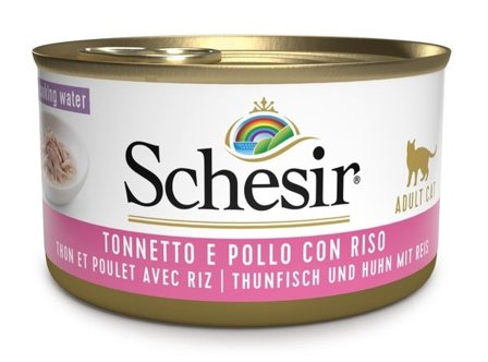 Schesir Tonnetto Con Pollo E Riso Cibo Umido Gatti Adulti Lattina