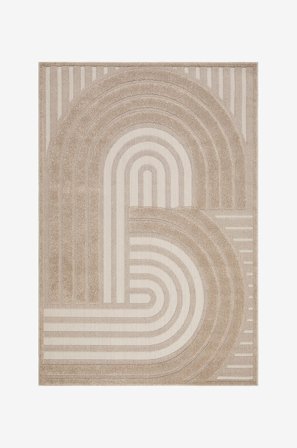 KM Home - Teppe Hampton for innvendig bruk/utvendig bruk - Natur - Utendørstepper - 160X230 - Fra Homeroom