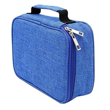 Pappersväska Pennväska BLÅ - high quality