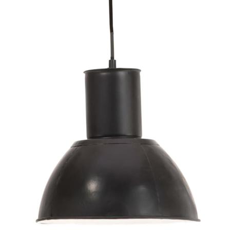 Vidaxl Hänglampa Industriell 25 W Svart Rund 28,5 Cm E27 Svart