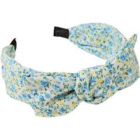 Hårbånd til voksne kvinder med rosetmønster, knyttet hårbånd, stoftrykt hårbånd, tvundet hårbånd, kaninører, brede hårbøjler, boheme-hårbånd