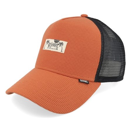 Djinns - Orange trucker Cap - Hft Cap Waffle Dnc Earth Red A-Frame Trucker @ Hatstore