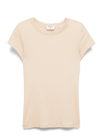 Filippa K Fine Rib Tee - Beige - M