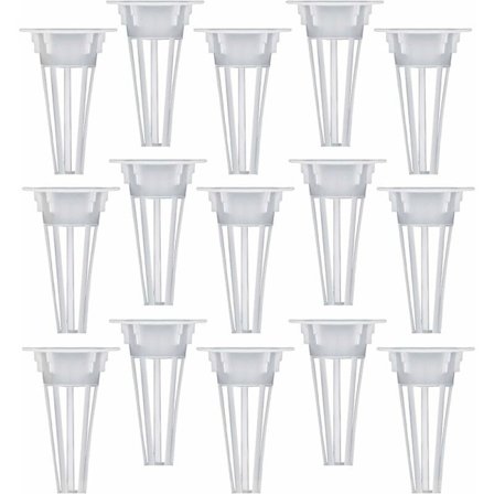 50 styks hydroponisk pottekurv, hydroponiske plantekurvesæt erstatningsbassin, jordfri plastikdyrkningskurv til hydroponisk plantedyrkning (hvid)