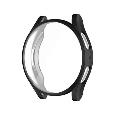 Etui til Samsung Galaxy Watch 4 5 6 40 mm 44 mm Cover Dækning Silikon TPU Bumper Skærmbeskyttelse Fuld tilbehør Sort Galaxy Watch6 40mm