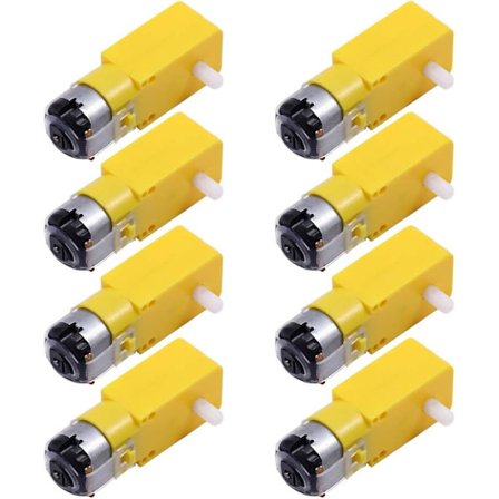 8 Gebildet DC3V-12V gearmotorer - Batch No.: Dual-aksel 1:48