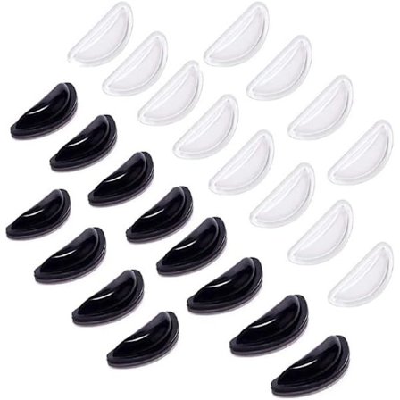D-formede brille-nese pads 12 par - Airbag-nese pads - Selvklebende brille-nese pads med en tykkelse på 3,5 mm/0,4 tommer for briller, solbriller og 