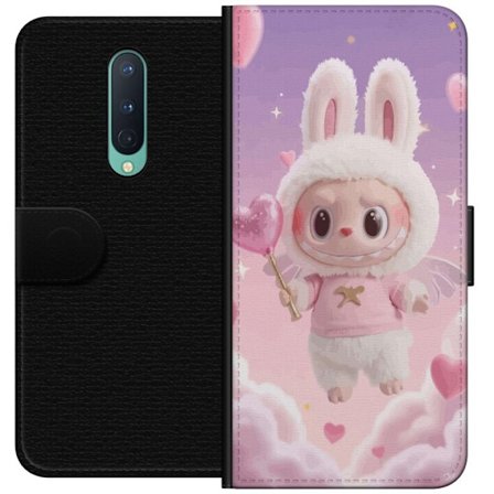 Yhteensopiva Lompakkokotelo OnePlus OnePlus 8 Rakkauden Enkelin Sydänmuotoilu, vaaleanpunainen sydän-inspiroitu tyyli siivillä, pilvilla ja söpöl