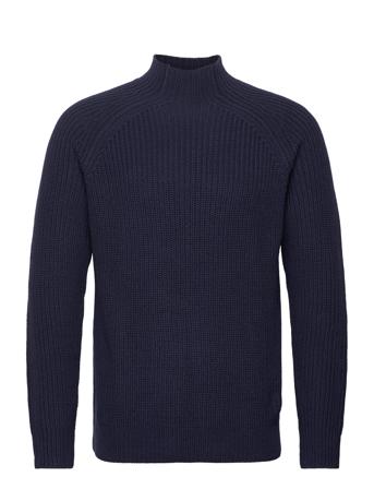 Slhsorett Ls Knit High Neck W Selected Homme Navy