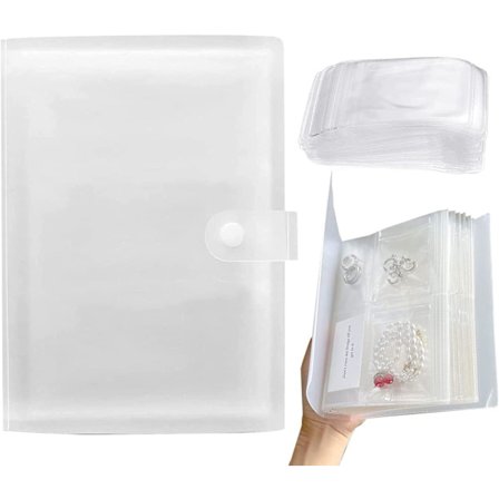Klar smykkeopbevaringsbog, rejse smykkearrangør smykkeopbevaring