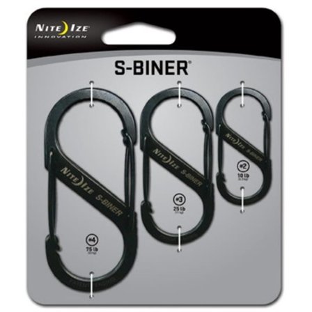 Nite Ize S-Biner 3-pack other equipment Black OneSize