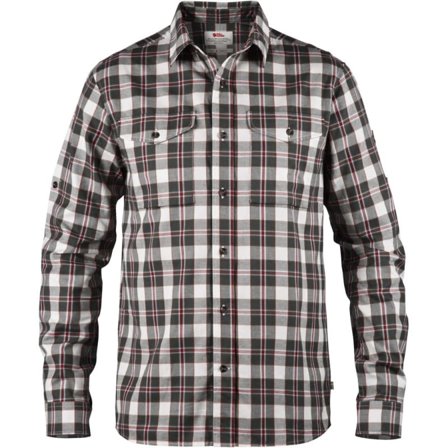 Fjällräven Men's Singi Flannel Shirt LS Men long-sleeved shirts Grey S