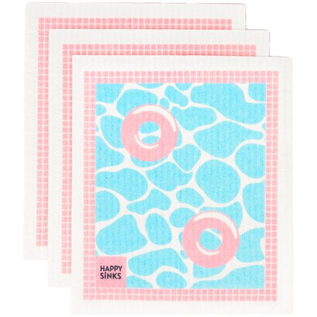 Happy sinks Tiskirätti 3-pakkaus premium, pool