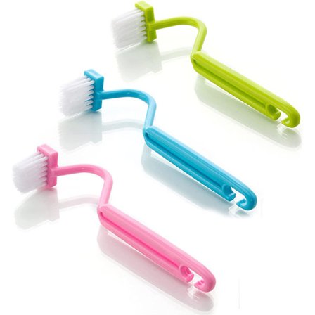 (3 stycken) Toalettborste i plast för toalett