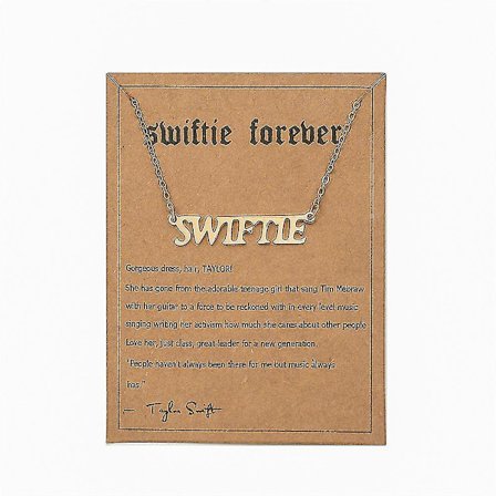 Taylor Swift Inspireret Brev Halskæde Vedhæng Til Kvinder Swiftie Smykker Musikelsker Fan Fødselsdagsgaver
