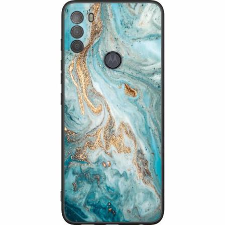Motorola Moto G50 Svart Skal Magic Marble