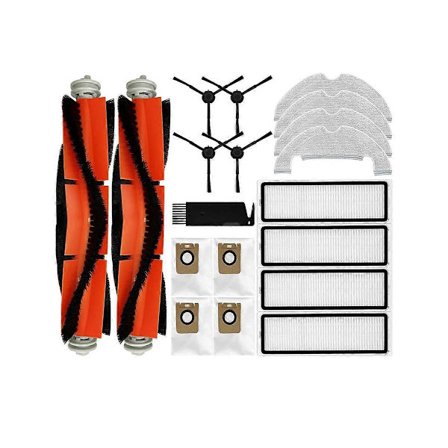 Reservedele til D10S Plus Robotstøvsuger - Hovedsidebørste, HEPA-filter, Mop-klud, Støvsugerpose, Tilbehør