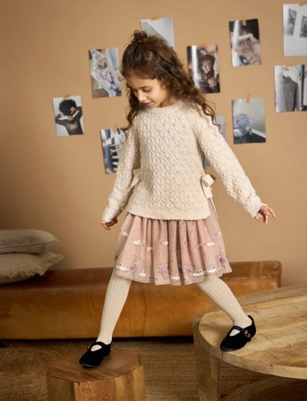 Minymo Pullover Ls Knit - White - 122