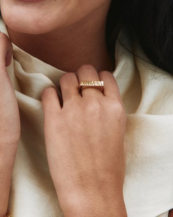 Edblad Dream Signet Ring Gold Gyllen Smykker Jente - Kids Brand Store