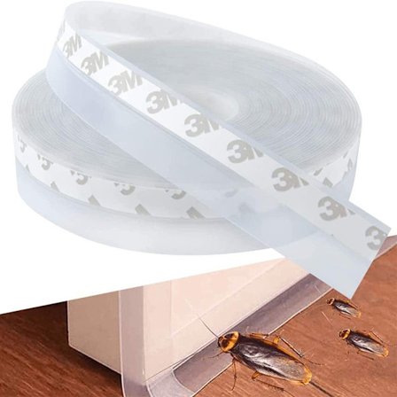 5 meter tätningstejp, tätningslist, transparent, 3M tätningslist