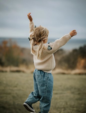 Fliink Cool Flower Cardigan - Cream - 2 Y
