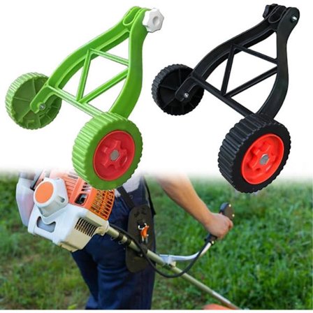 Forenklet gressklipping med ekstra hjulfester (svart)