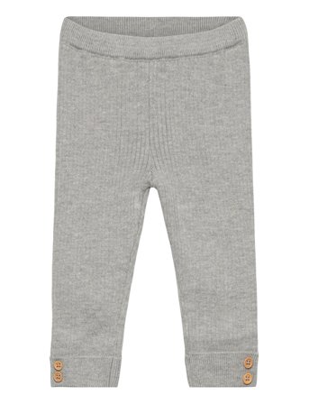 Mango Ribbed Knitted Leggings - Grey - 3-6M