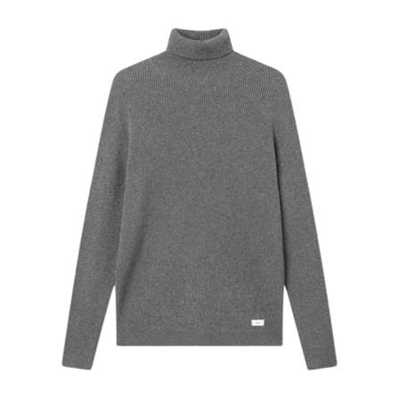 Forét Marsh Turtleneck Wool Knit Grå, Herre Rullekraver