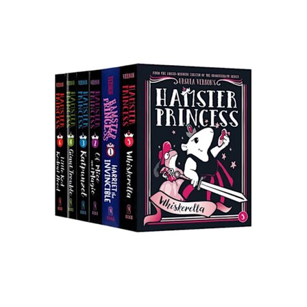Hamsterprinsesse-serien 6 bøker av Ursula Vernon Ratpunzel Innbundet